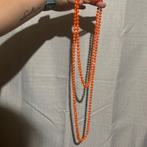 Orange Long Necklace 🍊